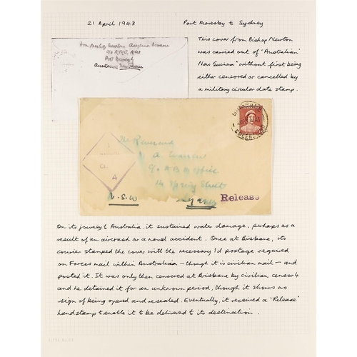 532 - PAPUA NEW GUINEA WW2 AUSTRALIAN FORCES IN PNG a collection of covers, unstamped or bearing Australia... 