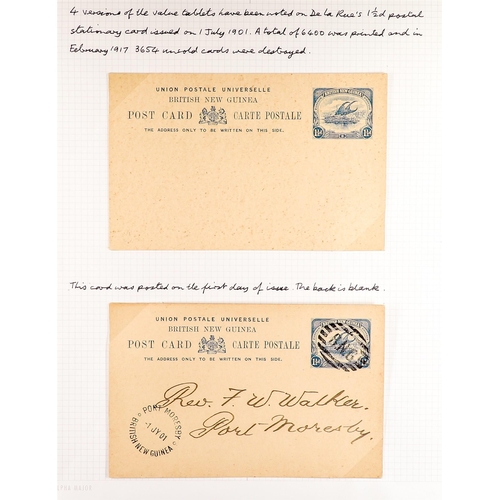 538 - PAPUA 1906-33 LAKATOI ISSUES COVERS & CARDS COLLECTION incl. 1906 postcard from Buna Bay with 1d tie... 