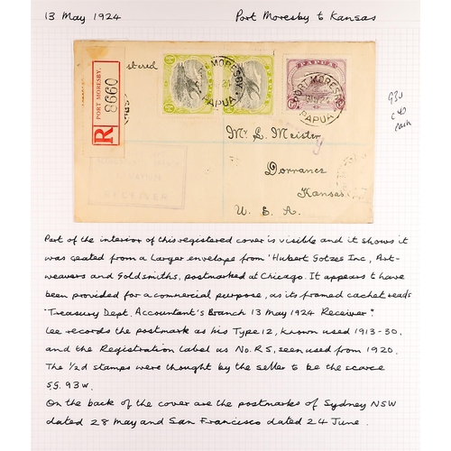 538 - PAPUA 1906-33 LAKATOI ISSUES COVERS & CARDS COLLECTION incl. 1906 postcard from Buna Bay with 1d tie... 