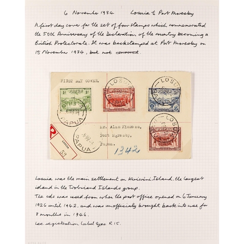 553 - PAPUA 1932-42 COVERS COLLECTION incl. 