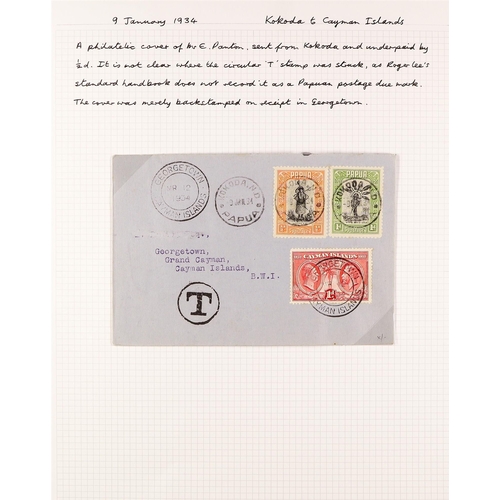 553 - PAPUA 1932-42 COVERS COLLECTION incl. 