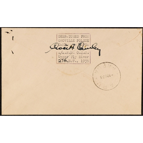 570 - PAPUA AIRMAIL 1935 (27th November) Oriville Police Camp to Port Moresby via Daru (Eustis P95), with ... 