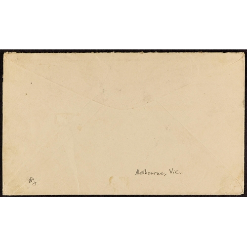 574 - PAPUA LOOSE SHIP LETTER a c. 1920's envelope to USA bearing 1d Lakatoi strip of three, cancelled twi... 