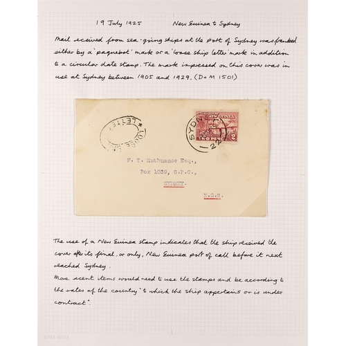 577 - NEW GUINEA 1925-39 COVERS COLLECTION a strong assembly with many good items, written up on pages, in... 