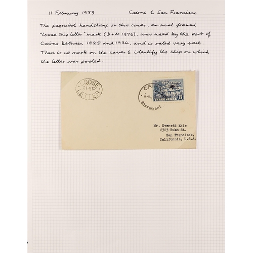 577 - NEW GUINEA 1925-39 COVERS COLLECTION a strong assembly with many good items, written up on pages, in... 