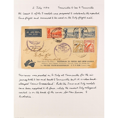 578 - NEW GUINEA 1931-38 AIRMAIL COVERS COLLECTION incl. 1931 Madang to Wau, 1932 Wau to Rabaul, 1931 & 19... 