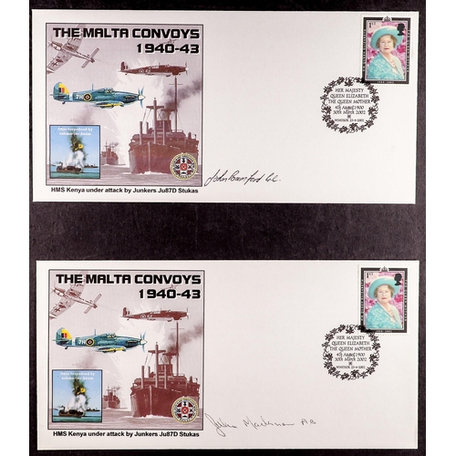 58 - COLLECTIONS & ACCUMULATIONS SIGNED WW1 COVERS an album of GB 1980's-2002 covers commemorating Malta ... 