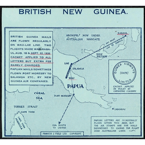 584 - NEW GUINEA AIRMAIL 1930 (22 Sept) Guinea Airways Wau to Rabaul (Eustis P25), onwards to Francis Fiel... 