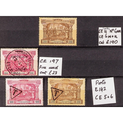 610 - PORTUGAL INTERESTING ACCUMULATION incl. 1855-6 100r used, 1862-4 10r used, 1866-7 20r & 100r (thin) ... 