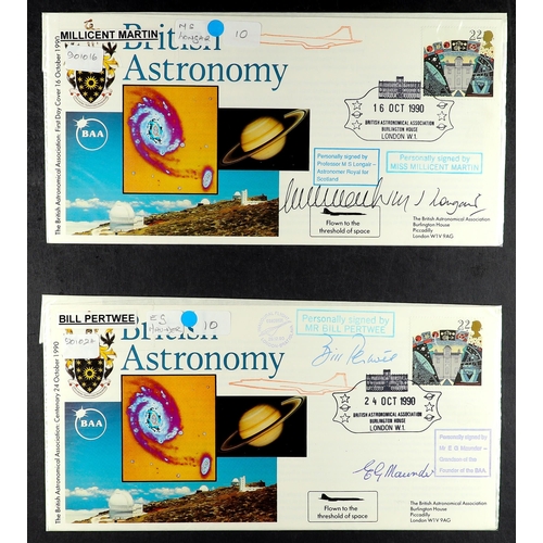 62 - COLLECTIONS & ACCUMULATIONS SIGNED & CERTIFIED COVERS - SPACE RELATED an album of GB 1990-2002 cover... 