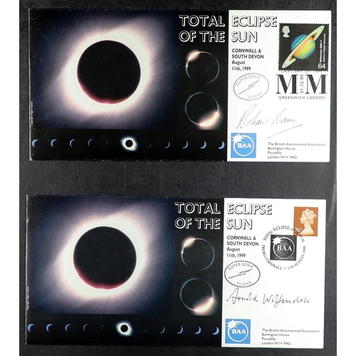 62 - COLLECTIONS & ACCUMULATIONS SIGNED & CERTIFIED COVERS - SPACE RELATED an album of GB 1990-2002 cover... 