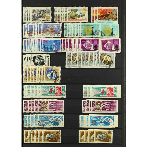 621 - RUSSIA 1923-88 MAINLY USED ACCUMULATION in 5 large stockbooks, with light duplication (up to about 1... 