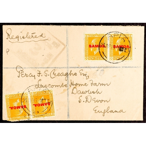 658 - SAMOA WW1 CENSORED COVERS 1915-19 COLLECTION an attractive range of philatelic and commercial franki... 