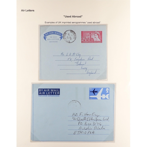 666 - SEYCHELLES AIR LETTERS 1953-94 a mainly used collection, with a range of types, rates and destinatio... 