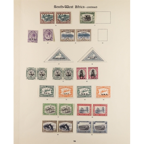 696 - SOUTH WEST AFRICA 1923-36  MINT COLLECTION ON IMPERIAL PAGES incl. KGV definitive singles range to 5... 