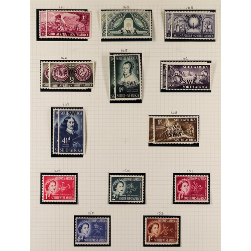 697 - SOUTH WEST AFRICA 1937-41 MINT COLLECTION as horizontal pairs or units where appropriate, includes 1... 