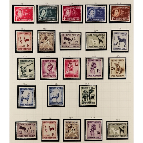 697 - SOUTH WEST AFRICA 1937-41 MINT COLLECTION as horizontal pairs or units where appropriate, includes 1... 