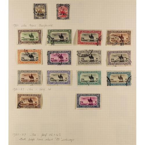 702 - SUDAN 1897-1951 USED COLLECTION with 1897 overprints on Egypt set complete, 1902-21 set, 1903 set, 1... 