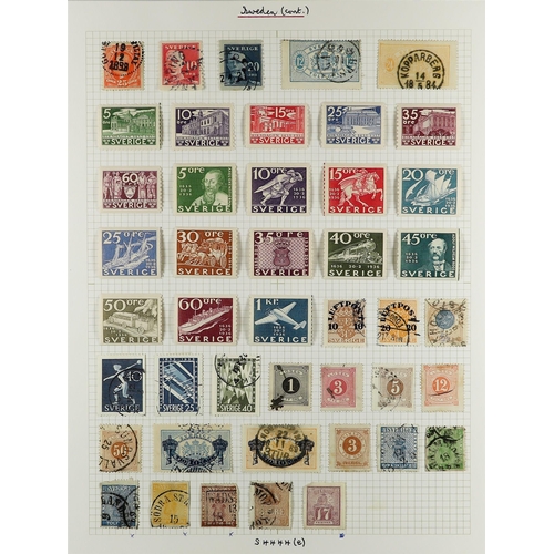 707 - SWEDEN 1855-1940's MINT & USED COLLECTION incl. 1855-58 6s (small imperfections) & 8s (small thin) u... 