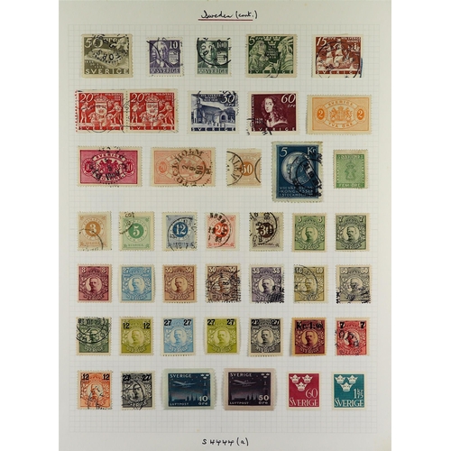 707 - SWEDEN 1855-1940's MINT & USED COLLECTION incl. 1855-58 6s (small imperfections) & 8s (small thin) u... 