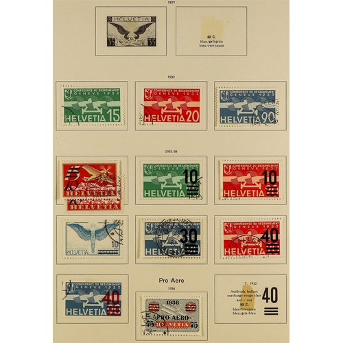 710 - SWITZERLAND 1862-1960's USED COLLECTION incl. 1862 Sitting Helvetia range to 40c grey & 50c purple, ... 