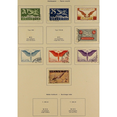 710 - SWITZERLAND 1862-1960's USED COLLECTION incl. 1862 Sitting Helvetia range to 40c grey & 50c purple, ... 