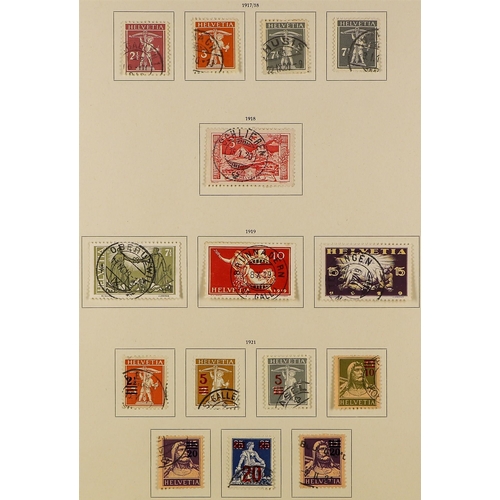 710 - SWITZERLAND 1862-1960's USED COLLECTION incl. 1862 Sitting Helvetia range to 40c grey & 50c purple, ... 