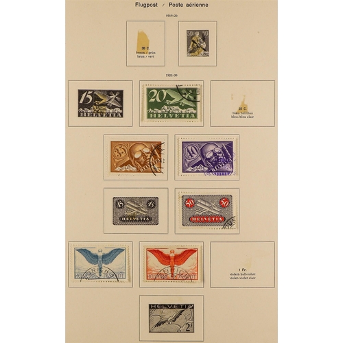 710 - SWITZERLAND 1862-1960's USED COLLECTION incl. 1862 Sitting Helvetia range to 40c grey & 50c purple, ... 