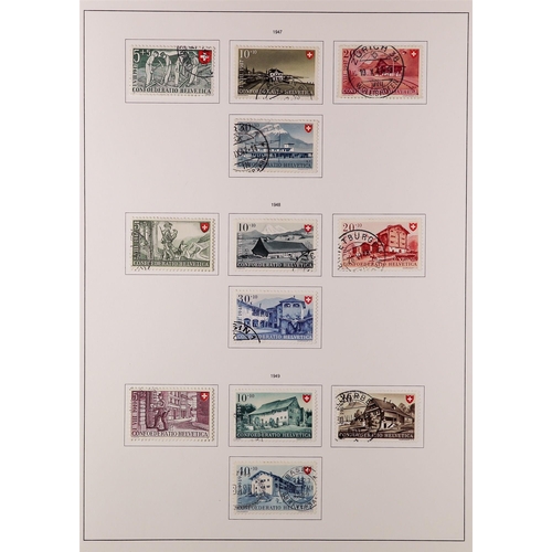 711 - SWITZERLAND 1938-69 NATIONAL FETE & CHARITY ISSUES fine used collection incl. all of the 1938-43 bas... 