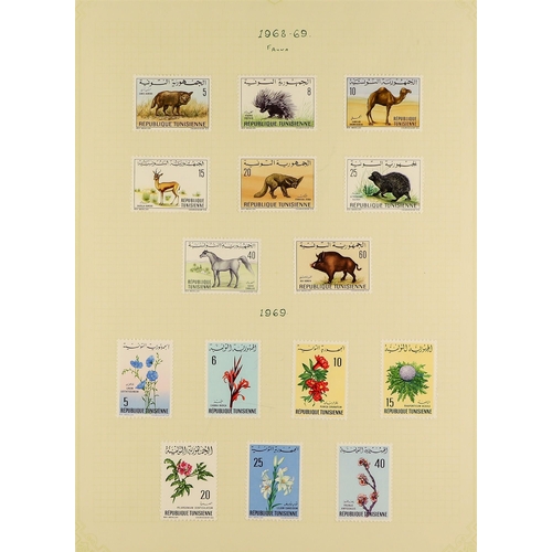 725 - TUNISIA 1966-92 MINT COLLECTION incl. 1965-66 Birds (Air) set, 1968-69 Flowers set, 1968 Animals set... 