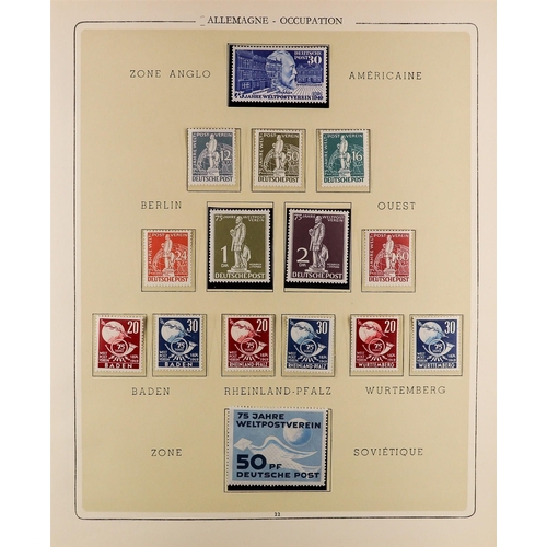 73 - TOPICALS UNIVERSAL POSTAL UNION 1949 Foreign countries collection of mint sets and miniature sheets ... 