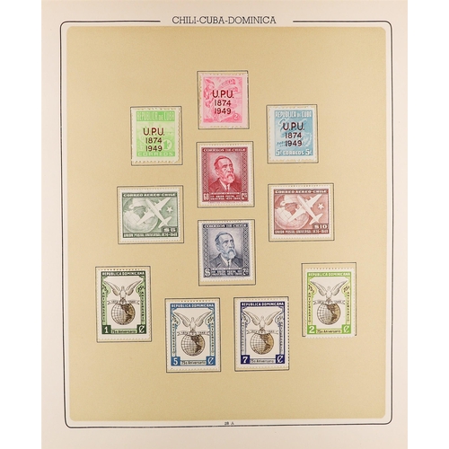 73 - TOPICALS UNIVERSAL POSTAL UNION 1949 Foreign countries collection of mint sets and miniature sheets ... 