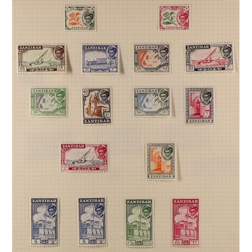 739 - ZANZIBAR 1899-1957 MINT COLLECTION incl. 1896 to 2r, 1898 set less 4½a, 1899-1901 to 8a, 1904 surcha... 