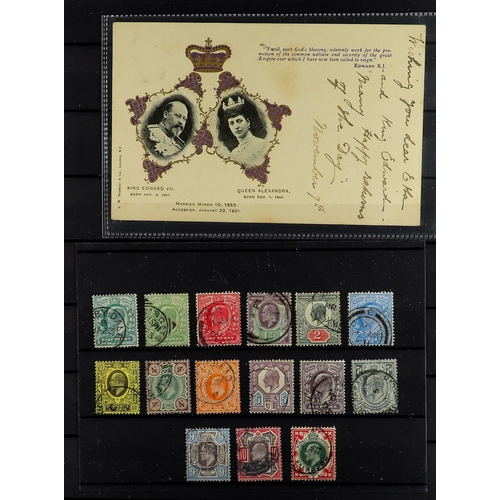 744 - GREAT BRITAIN 1840-1911 a collection in a stockbook incl. two pre-stamp entires incl. Maidenhead 180... 