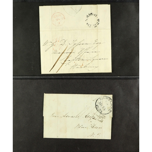 745 - GREAT BRITAIN 1680's - 1913 COVERS COLLECTION of chiefly pre-stamps & Queen Victorian period items i... 