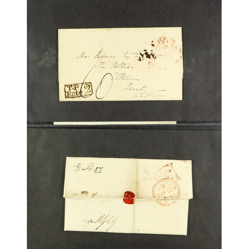 745 - GREAT BRITAIN 1680's - 1913 COVERS COLLECTION of chiefly pre-stamps & Queen Victorian period items i... 