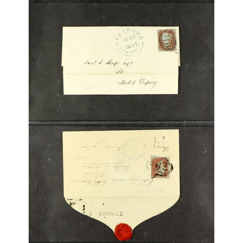 745 - GREAT BRITAIN 1680's - 1913 COVERS COLLECTION of chiefly pre-stamps & Queen Victorian period items i... 