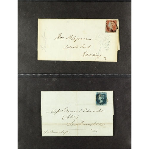 745 - GREAT BRITAIN 1680's - 1913 COVERS COLLECTION of chiefly pre-stamps & Queen Victorian period items i... 