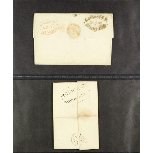 745 - GREAT BRITAIN 1680's - 1913 COVERS COLLECTION of chiefly pre-stamps & Queen Victorian period items i... 