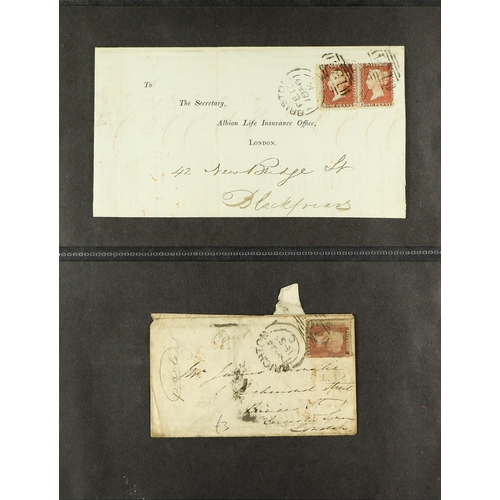 745 - GREAT BRITAIN 1680's - 1913 COVERS COLLECTION of chiefly pre-stamps & Queen Victorian period items i... 