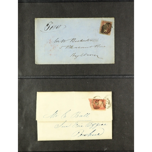 745 - GREAT BRITAIN 1680's - 1913 COVERS COLLECTION of chiefly pre-stamps & Queen Victorian period items i... 