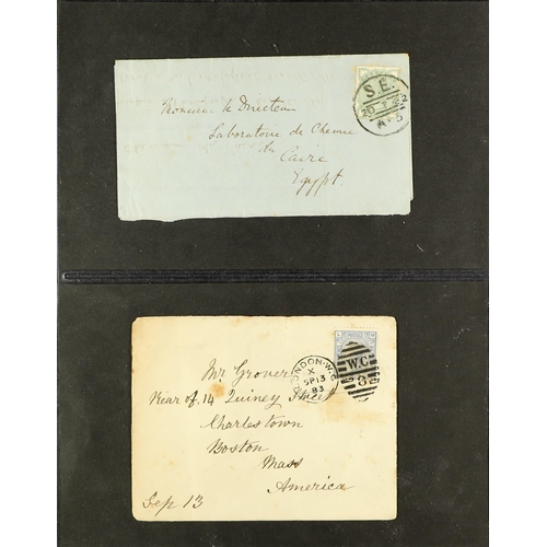 745 - GREAT BRITAIN 1680's - 1913 COVERS COLLECTION of chiefly pre-stamps & Queen Victorian period items i... 