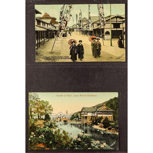 749 - GREAT BRITAIN 1910 JAPAN-BRITISH EXHIBITION Picture postcards group, mostly used collection from the... 