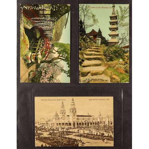 749 - GREAT BRITAIN 1910 JAPAN-BRITISH EXHIBITION Picture postcards group, mostly used collection from the... 