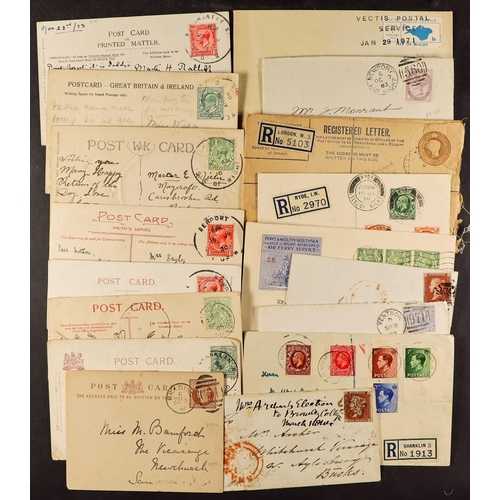 751 - GREAT BRITAIN ISLE OF WIGHT POSTAL HISTORY a large collection and accumulation of covers, many pictu... 