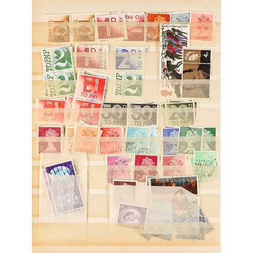 758 - GREAT BRITAIN SORTER CARTON. A mixture of times which includes album pages, loose stamps, PHQ cards,... 