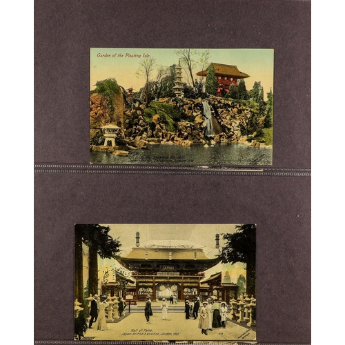 760 - GREAT BRITAIN 1910 JAPAN-BRITISH EXHIBITION collection of unused real photo or colour picture postca... 