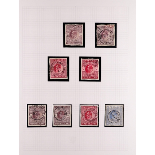 865 - GB.EDWARD VII 1902-12 USED COLLECTION presented on a trio of album pages, the lower values with vari... 