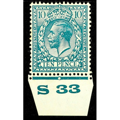 880 - GB.GEORGE V 1924 10d deep greenish blue with 