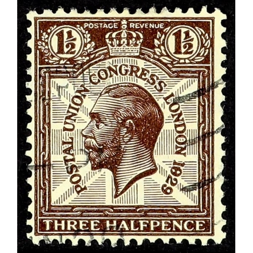 881 - GB.GEORGE V 1929 1½d purple-brown PUC, 